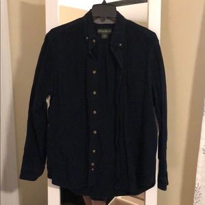 Navy blue button down